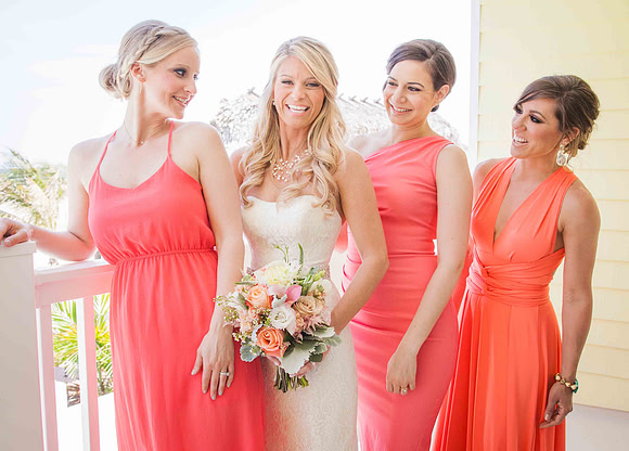 Bridesmaids Sea Shell Beach Club New Jersey Weddings Long Beach Island