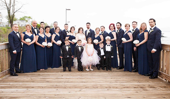 Boardwalk Wedding Portraits by the beach