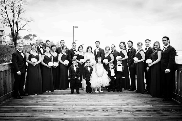 Boardwalk Wedding Portraits by the beach