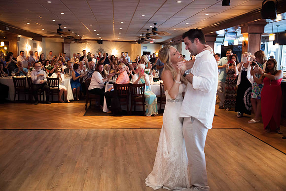 First Dance Sea Shell Beach Club New Jersey Weddings Long Beach Island