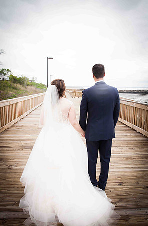 Boardwalk Wedding Portraits by the beach