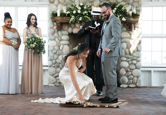 Lauren's wedding day at Mallard Island in Long Beach Island NJ