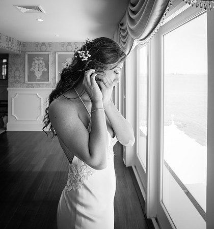 Lauren's wedding day at Mallard Island in Long Beach Island NJ