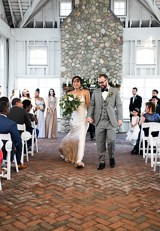Lauren's wedding day at Mallard Island in Long Beach Island NJ
