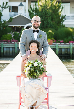 Lauren's wedding day at Mallard Island in Long Beach Island NJ