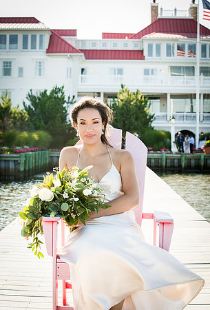 Lauren's wedding day at Mallard Island in Long Beach Island NJ